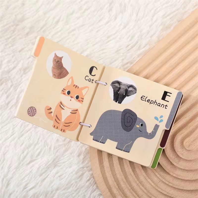 Montessori Tierbuch aus Holz