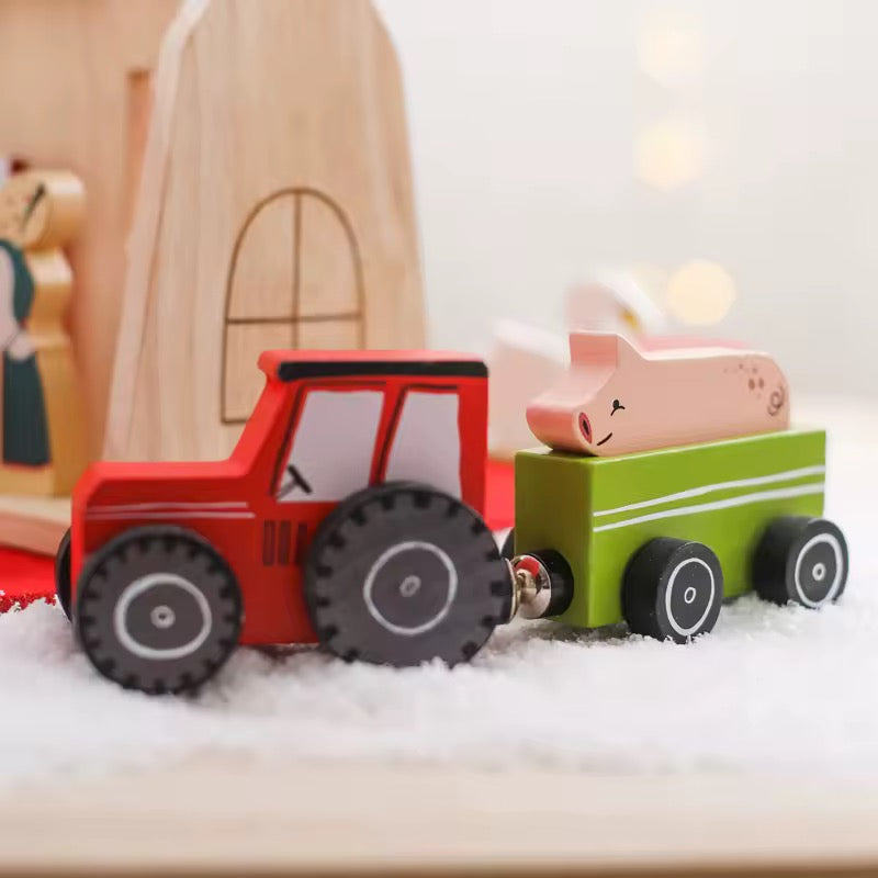 Bauernhof Holzspiel für Kinder