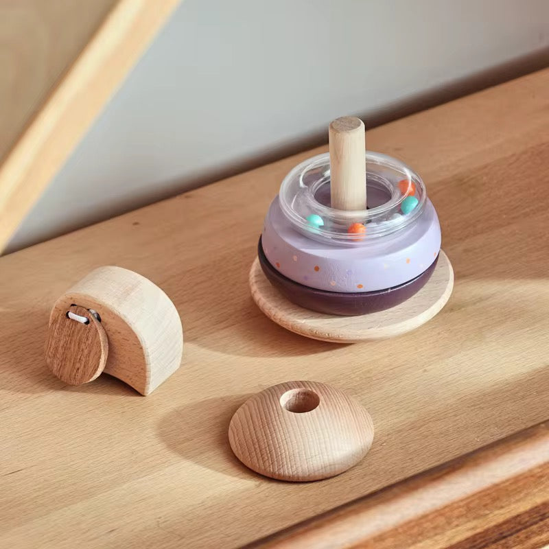 Elefanten Stapelturm für Babys aus Holz