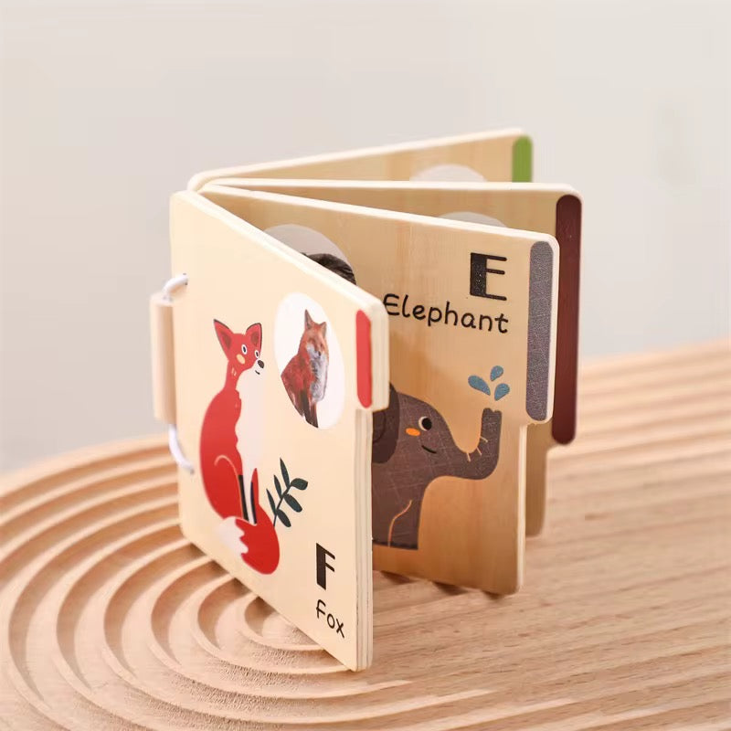 Montessori Tierbuch aus Holz