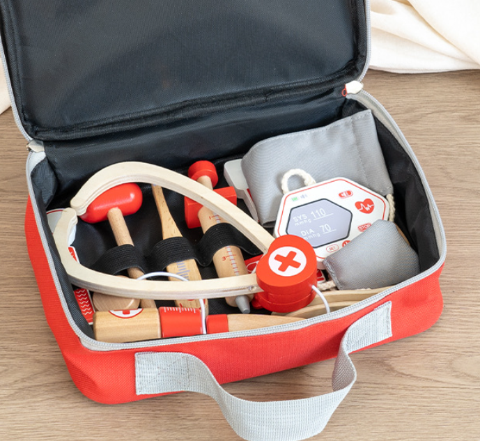 Montessori Holz-Arztspielset für Rollenspiele