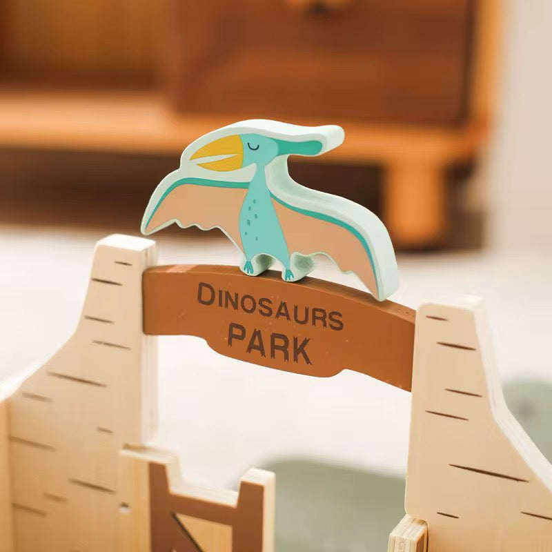 Nachhaltiges Dinosaurier Holzspiel