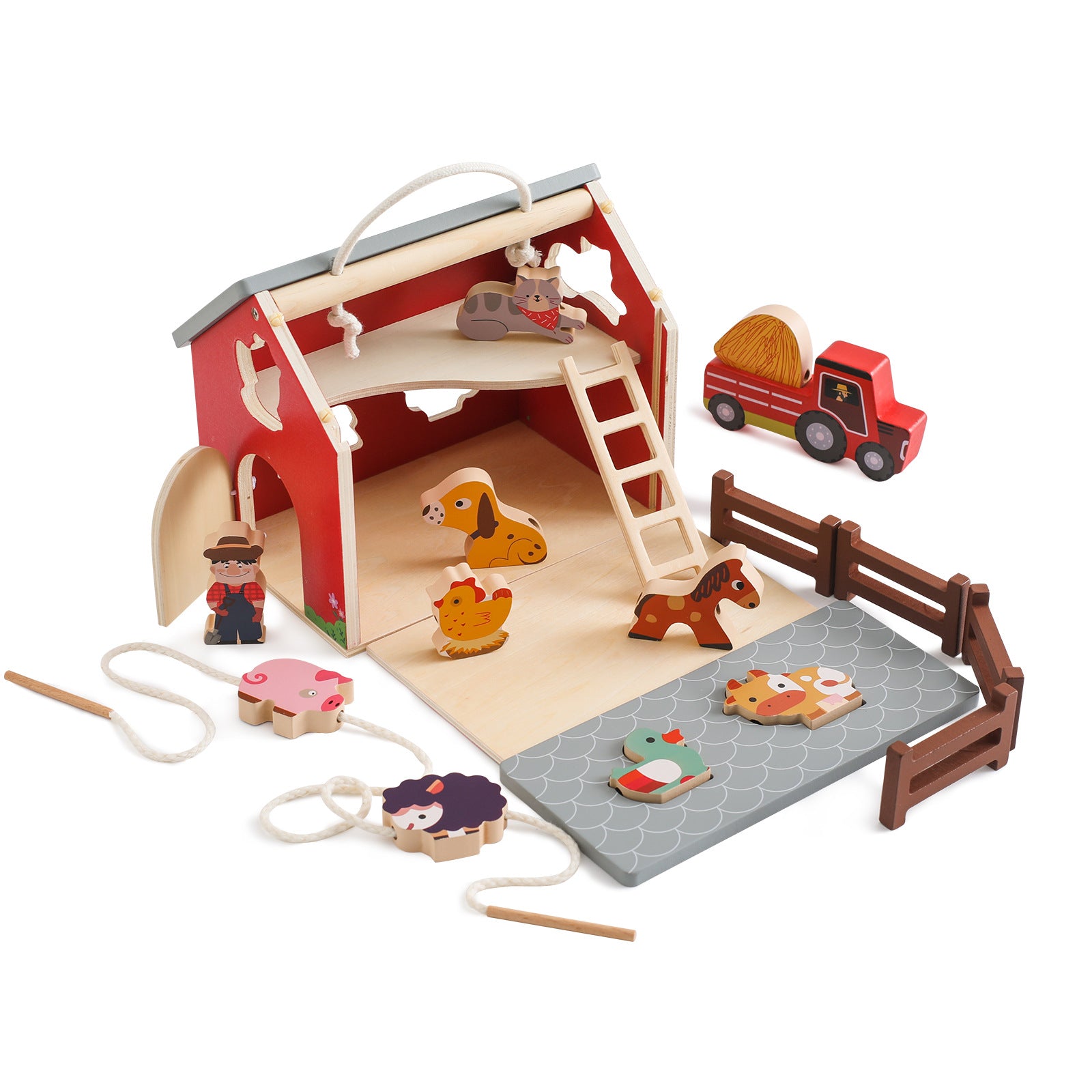 Nachhaltige Bauernhof Holzspiel