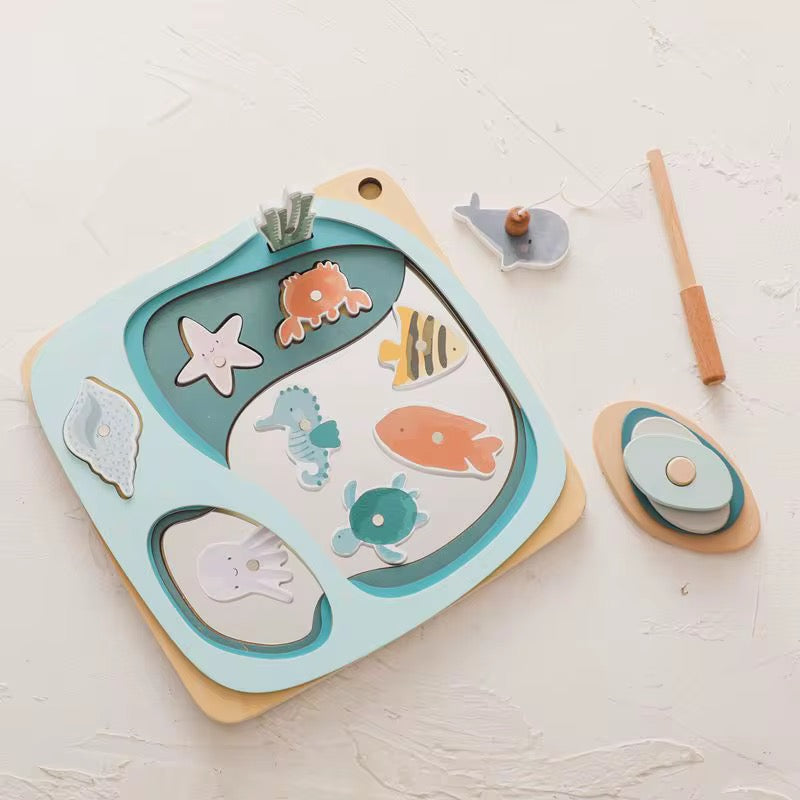 Montessori Angelspiel aus Holz