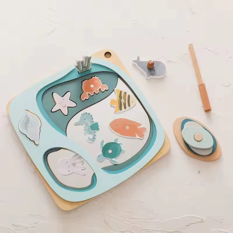 Montessori Angelspiel aus Holz