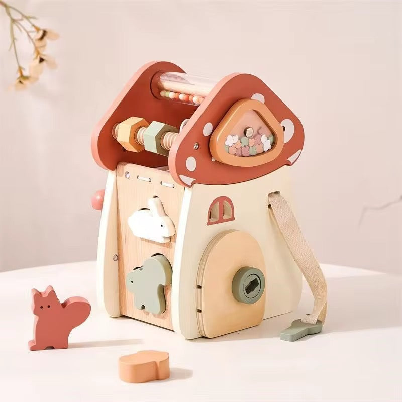 Montessori Pilz-Musikspiel aus Holz