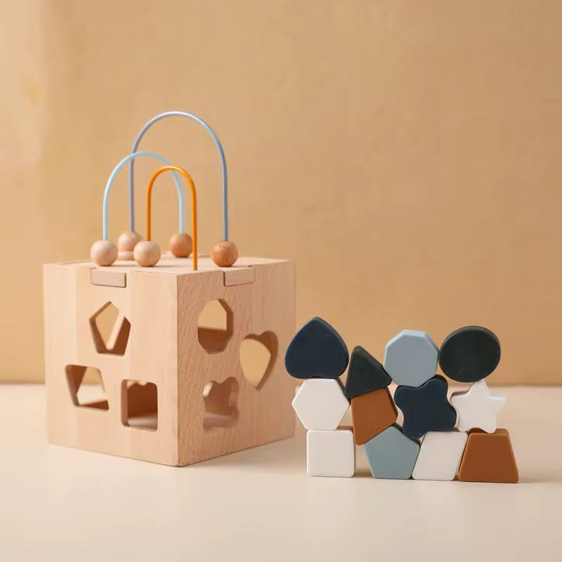 Montessori Holzsortierspiel für Kleinkinder