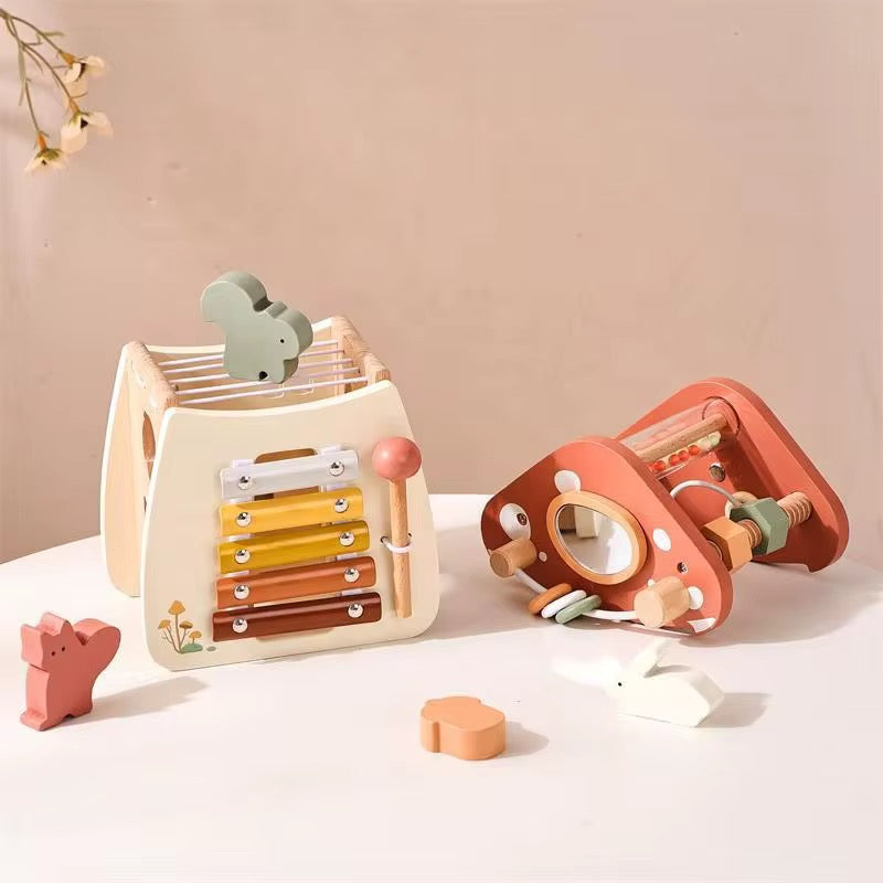 Montessori Pilz-Musikspiel aus Holz