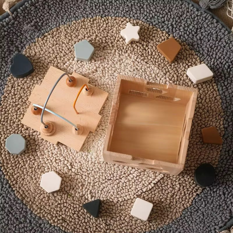 Montessori Holzsortierspiel für Kleinkinder