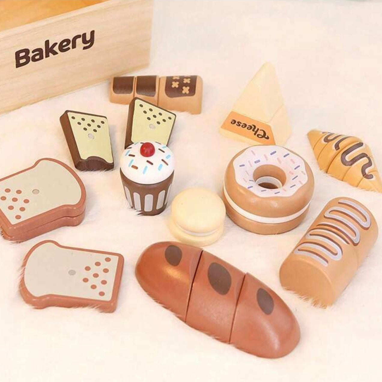 Montessori Bäckerei-Set aus Holz