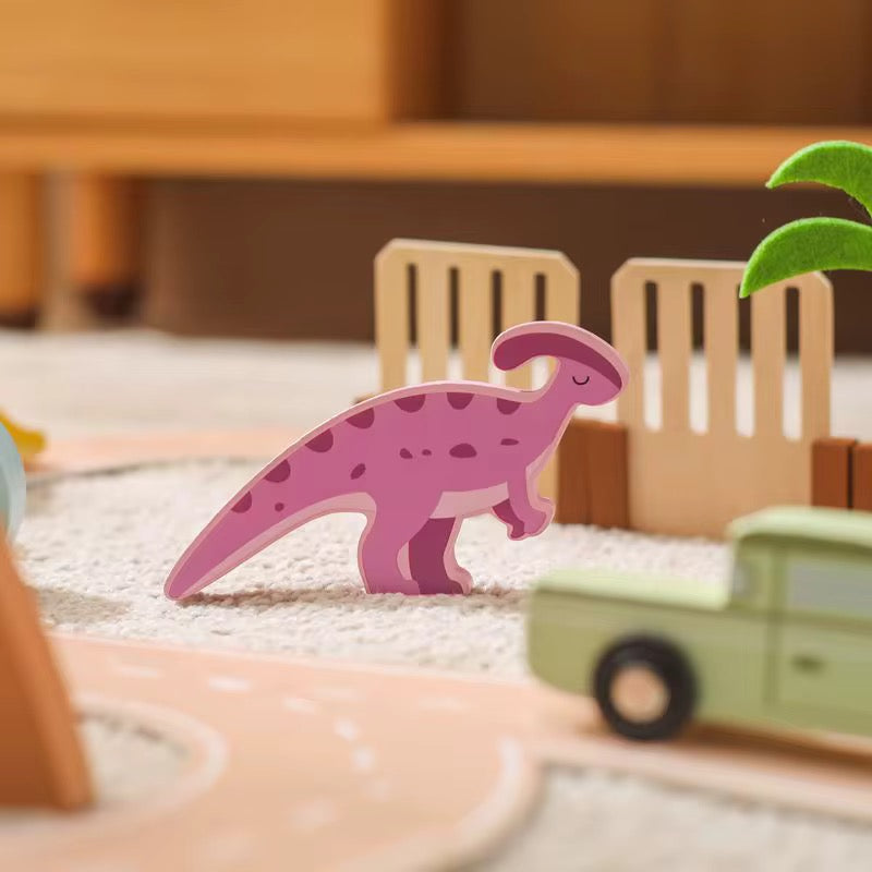 Nachhaltiges Dinosaurier Holzspiel