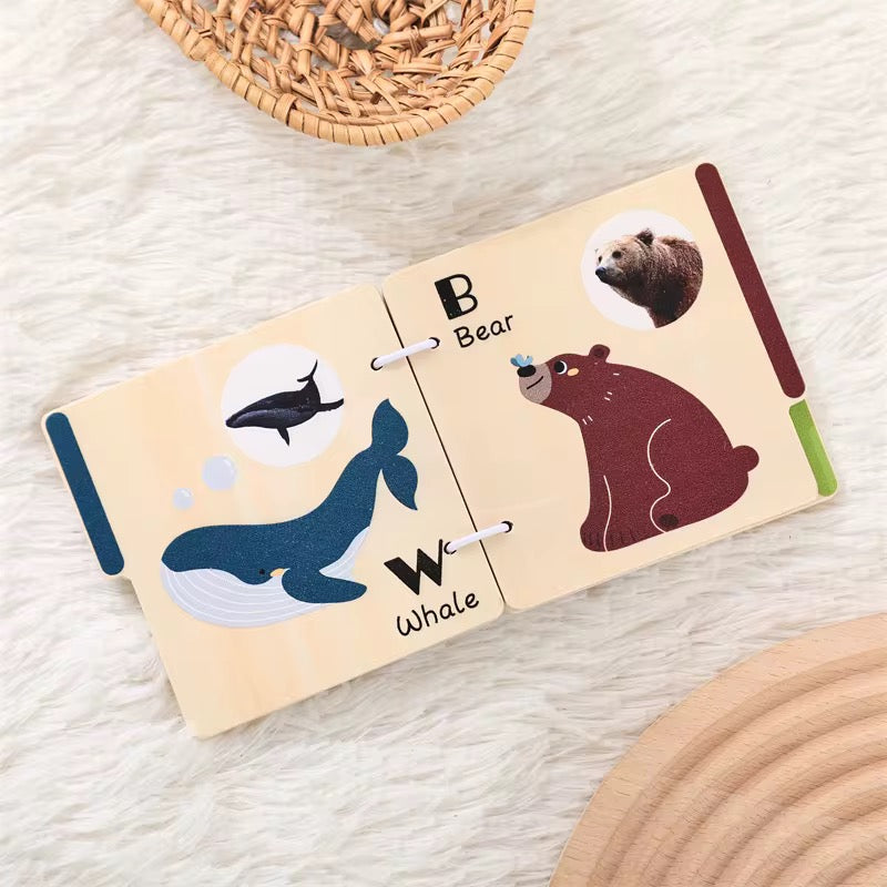 Montessori Tierbuch aus Holz
